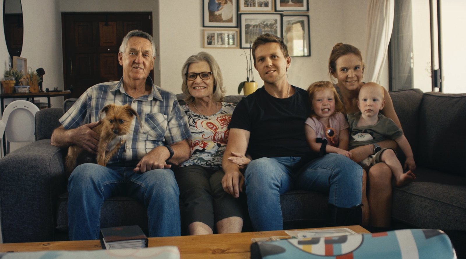 Chris with his family today